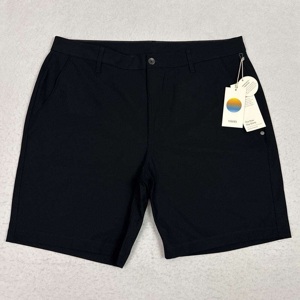 Vuori Meta Shorts Men’s Size 38 Black 8.5 Inch Chino Golf Performance V379 NWT